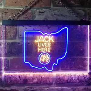 Jack Daniel's Jack Lives Here - Ohio Neon-Like LED Sign