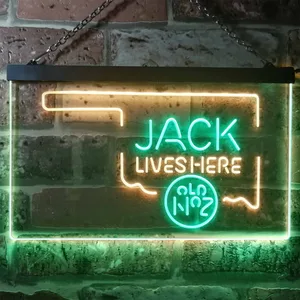 Jack Daniel's Jack Lives Here - Oklahoma Neon-Like LED Sign