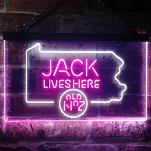 Jack Daniel's Jack Lives Here - Pennsylvania Neon-Like LED Sign