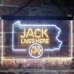 Jack Daniel's Jack Lives Here - Pennsylvania Neon-Like LED Sign