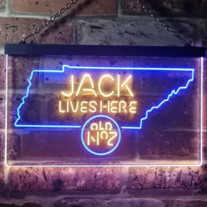 Jack Daniel's Jack Lives Here - Tennessee Neon-Like LED Sign