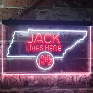 Jack Daniel's Jack Lives Here - Tennessee Neon-Like LED Sign