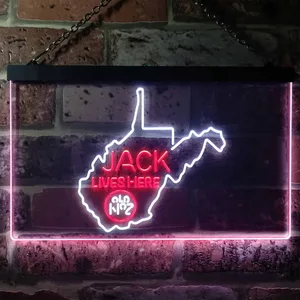 Jack Daniel's Jack Lives Here - West Virginia Neon-Like LED Sign
