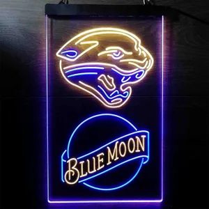 Jacksonville Jaguars Blue Moon Neon-Like LED Sign