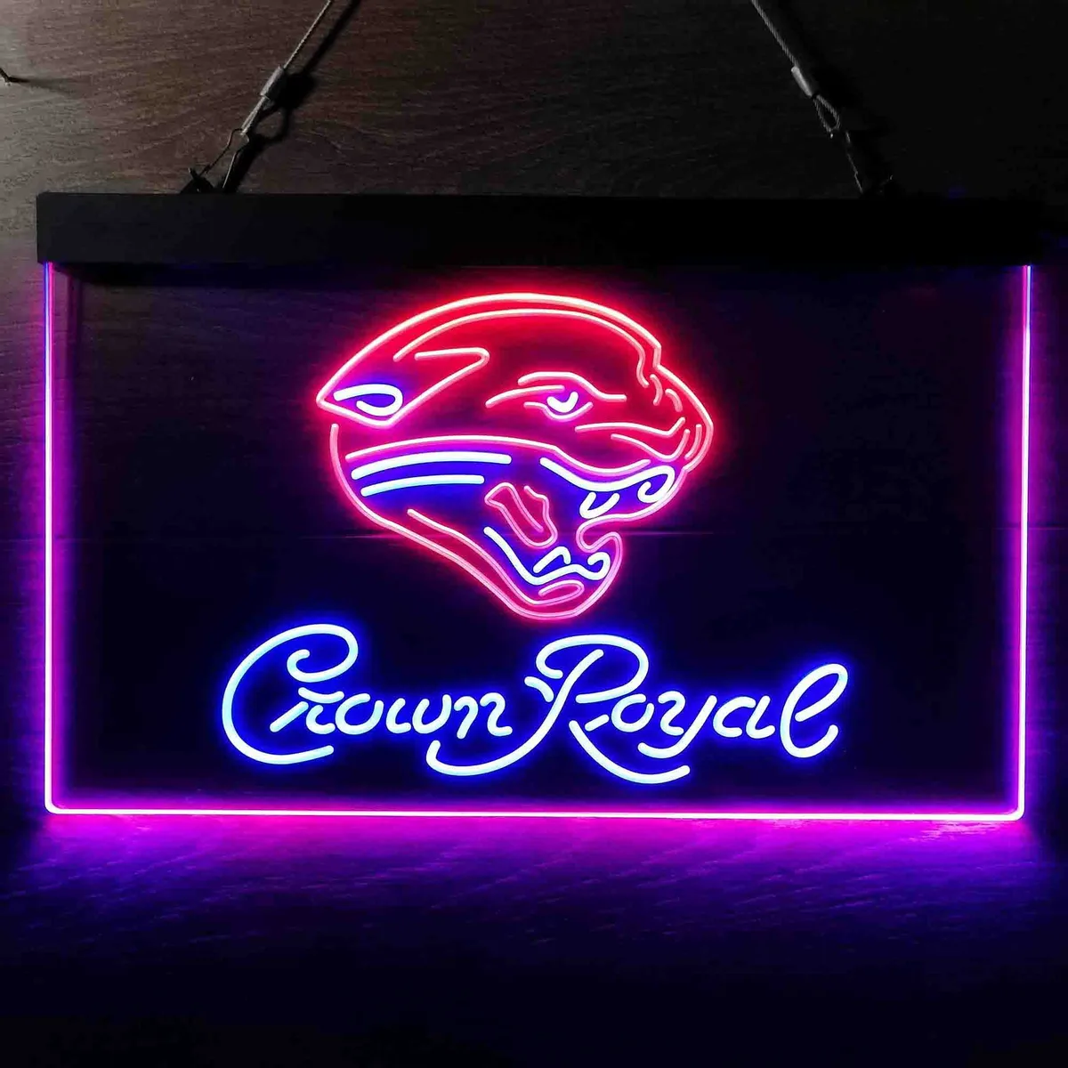 Jacksonville Jaguars Crown Royal Neon-Like LED Sign