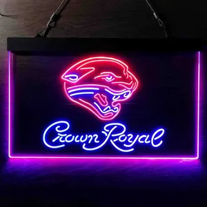 Jacksonville Jaguars Crown Royal Neon-Like LED Sign