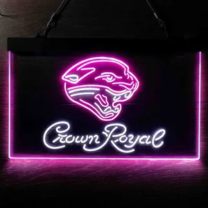 Jacksonville Jaguars Crown Royal Neon-Like LED Sign