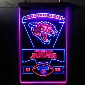 Jacksonville Jaguars EST 1955 Neon-Like LED Sign