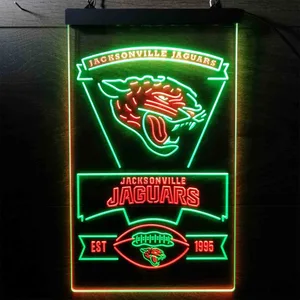 Jacksonville Jaguars EST 1955 Neon-Like LED Sign