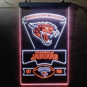 Jacksonville Jaguars EST 1955 Neon-Like LED Sign