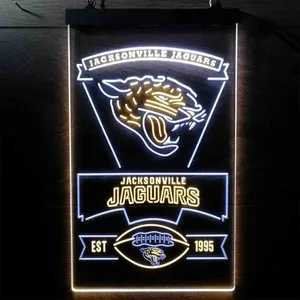 Jacksonville Jaguars EST 1955 Neon-Like LED Sign