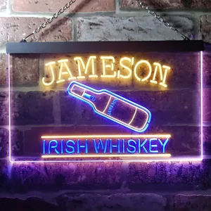 Jameson Irish Whiskey - Bottle Neon-Like LED Sign