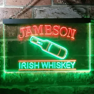 Jameson Irish Whiskey - Bottle Neon-Like LED Sign