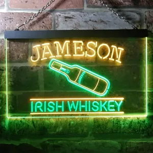 Jameson Irish Whiskey - Bottle Neon-Like LED Sign