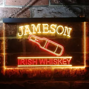 Jameson Irish Whiskey - Bottle Neon-Like LED Sign