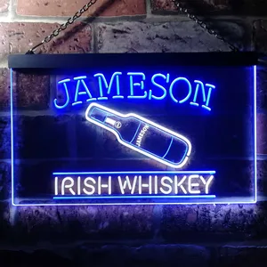 Jameson Irish Whiskey - Bottle Neon-Like LED Sign