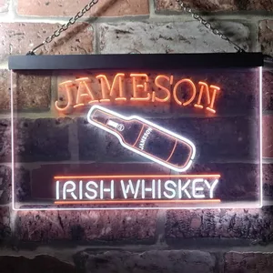 Jameson Irish Whiskey - Bottle Neon-Like LED Sign