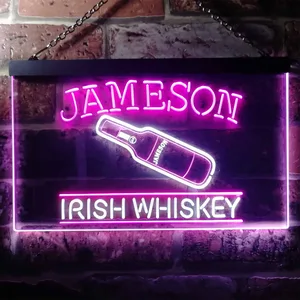 Jameson Irish Whiskey - Bottle Neon-Like LED Sign