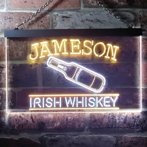 Jameson Irish Whiskey - Bottle Neon-Like LED Sign