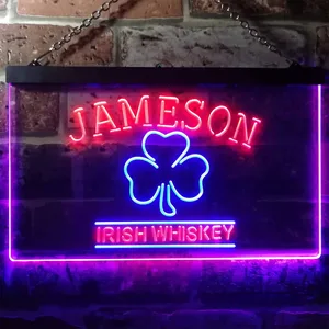 Jameson Irish Whiskey Leaf 1 Neon-Like LED Sign