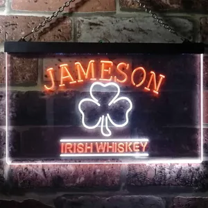 Jameson Irish Whiskey Leaf 1 Neon-Like LED Sign