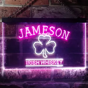 Jameson Irish Whiskey Leaf 1 Neon-Like LED Sign
