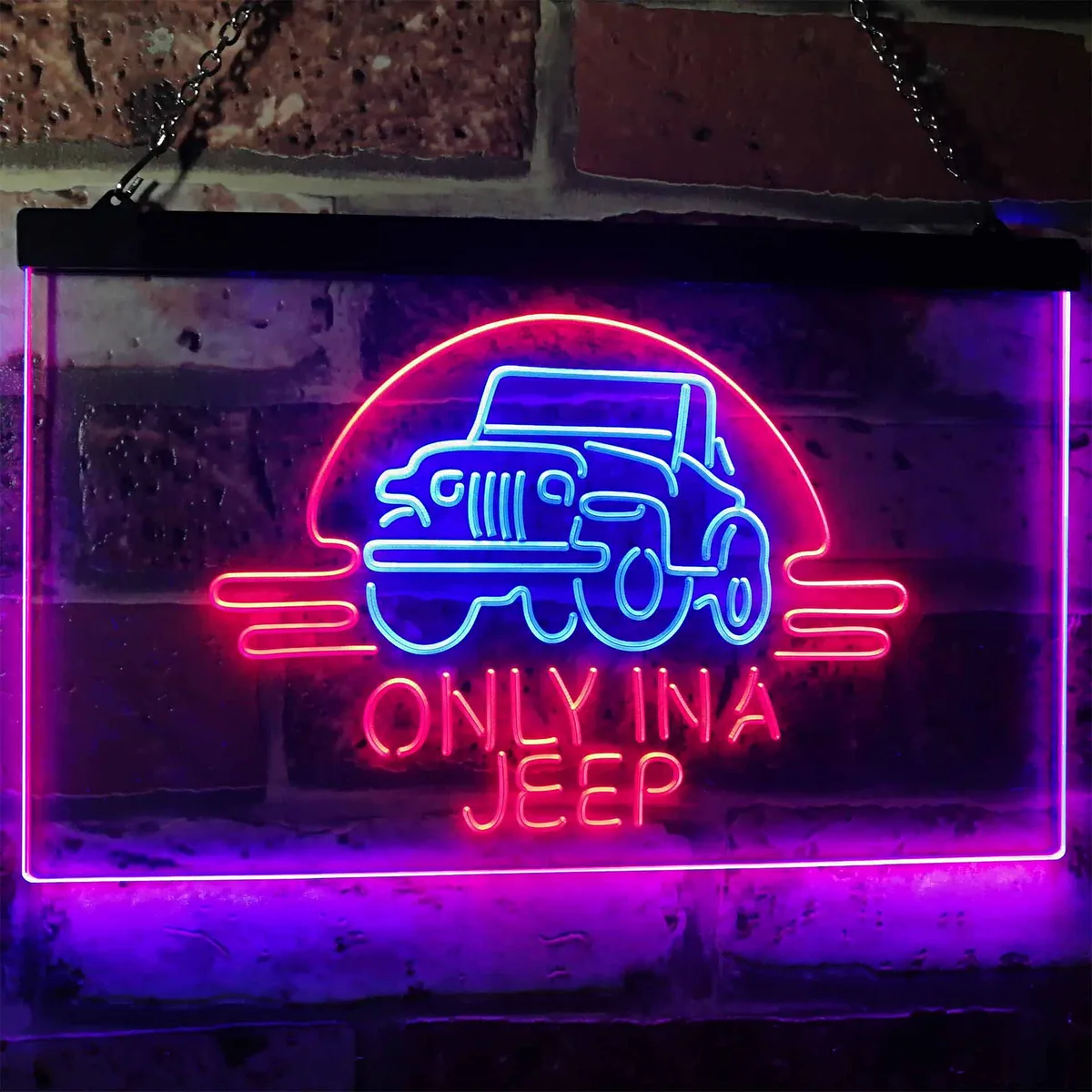 Jeep Only in A Jeep 2 Neon-Like LED Sign