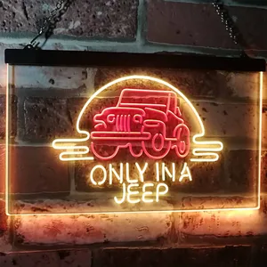 Jeep Only in A Jeep 2 Neon-Like LED Sign