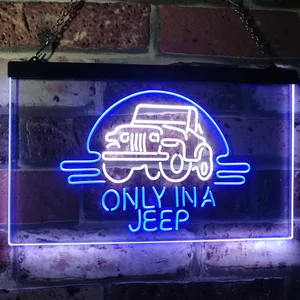Jeep Only in A Jeep 2 Neon-Like LED Sign