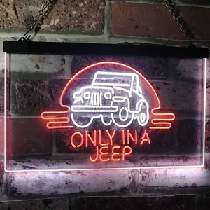 Jeep Only in A Jeep 2 Neon-Like LED Sign
