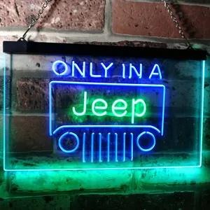 Jeep Only in A Jeep 3 Neon-Like LED Sign