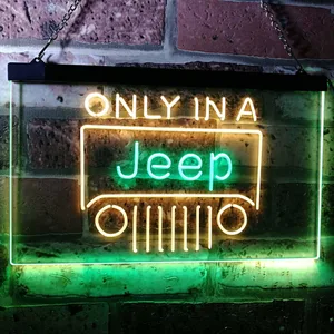 Jeep Only in A Jeep 3 Neon-Like LED Sign