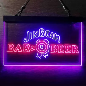 Jim Beam Bar & Beer Neon-Like LED Sign