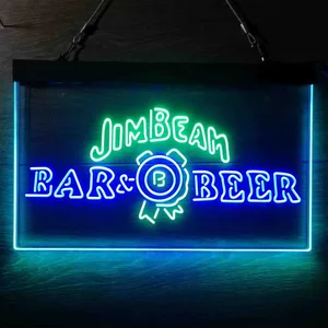 Jim Beam Bar & Beer Neon-Like LED Sign