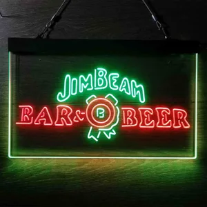 Jim Beam Bar & Beer Neon-Like LED Sign