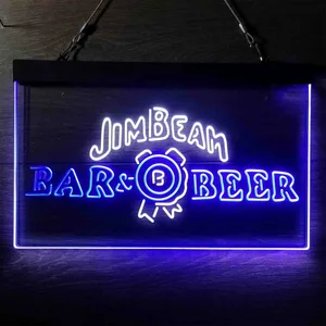 Jim Beam Bar & Beer Neon-Like LED Sign