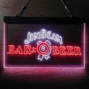 Jim Beam Bar & Beer Neon-Like LED Sign