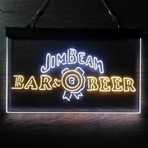 Jim Beam Bar & Beer Neon-Like LED Sign