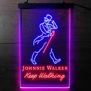 Johnnie Walker Keep Walking Neon-Like LED Sign