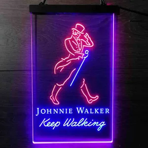 Johnnie Walker Keep Walking Neon-Like LED Sign