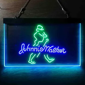 Johnnie Walker Logo Cursive Neon-Like LED Sign