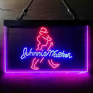 Johnnie Walker Logo Cursive Neon-Like LED Sign