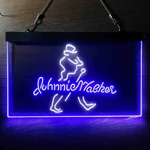 Johnnie Walker Logo Cursive Neon-Like LED Sign