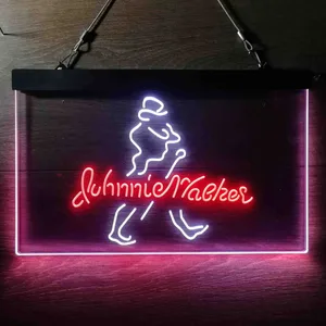 Johnnie Walker Logo Cursive Neon-Like LED Sign