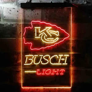 Kansas City Chiefs Busch Light Neon-Like LED Sign