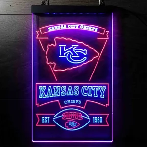 Kansas City Chiefs EST 1960 Neon-Like LED Sign