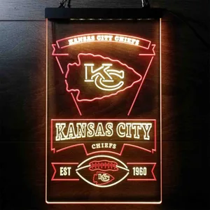 Kansas City Chiefs EST 1960 Neon-Like LED Sign