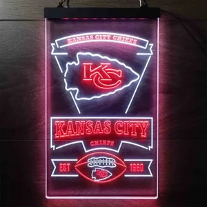 Kansas City Chiefs EST 1960 Neon-Like LED Sign