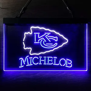 Kansas City Chiefs Michelob Neon-Like LED Sign