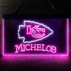 Kansas City Chiefs Michelob Neon-Like LED Sign